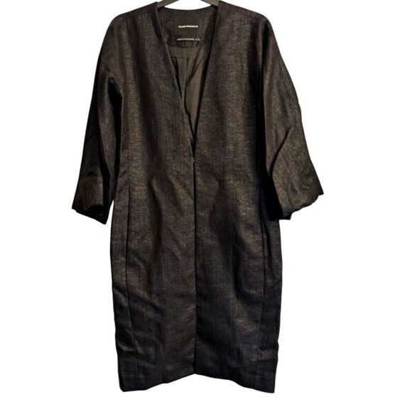 Club Monaco kimono style longline blazer jacket size M statement sleeves - Picture 3 of 11